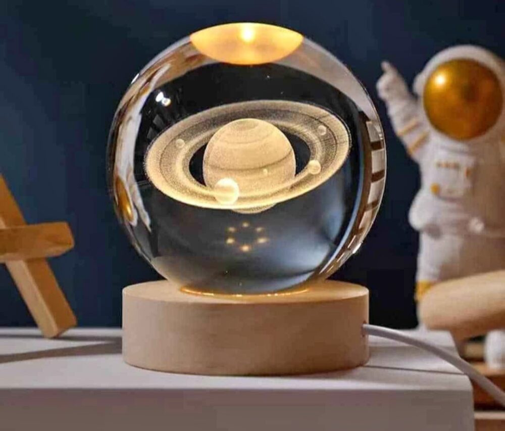 بلورات 3D مضيئة