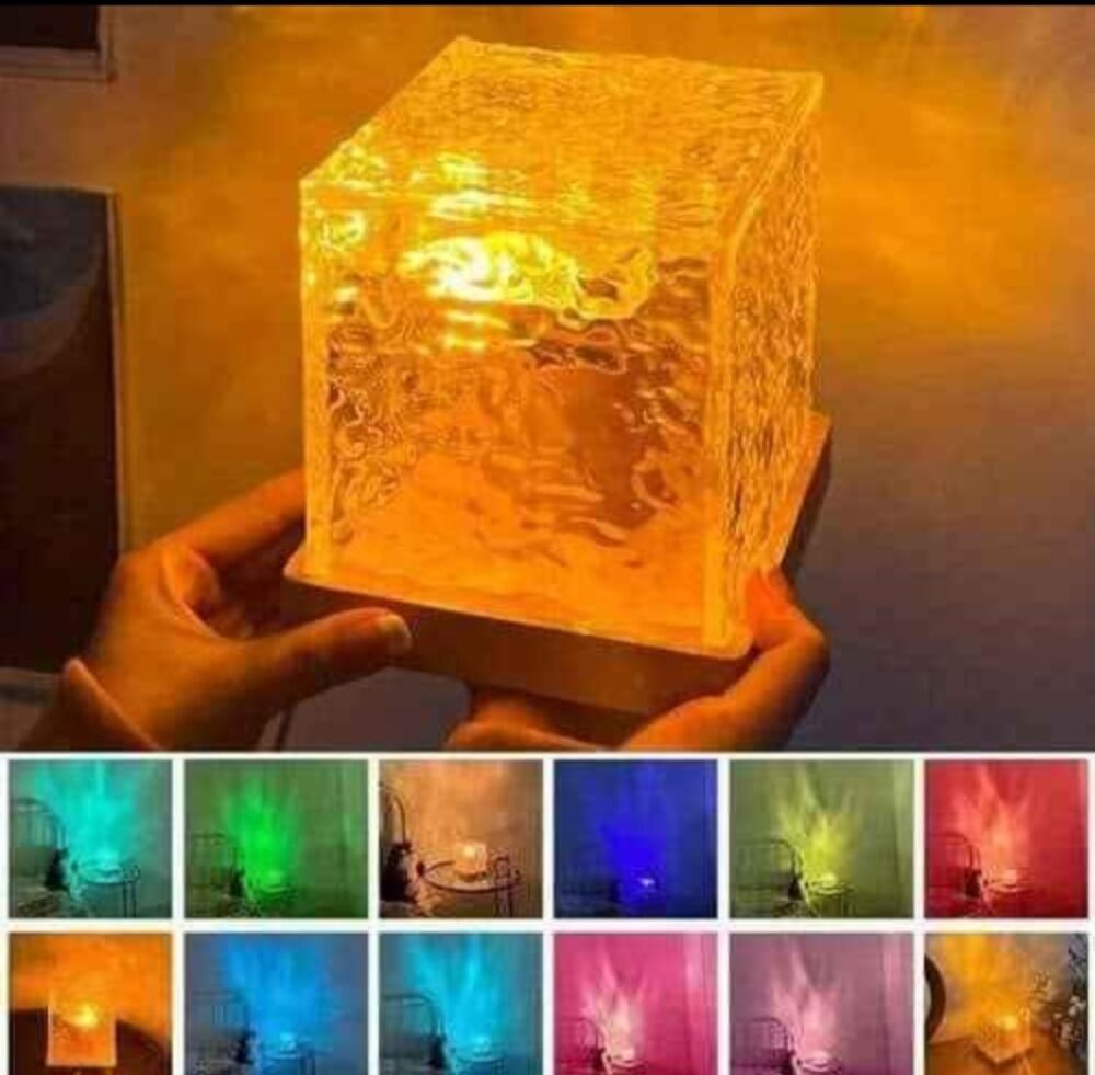⁦مصباح مكعب الأمواج إضاءة 16 لون 360⁩ - الصورة ⁦2⁩