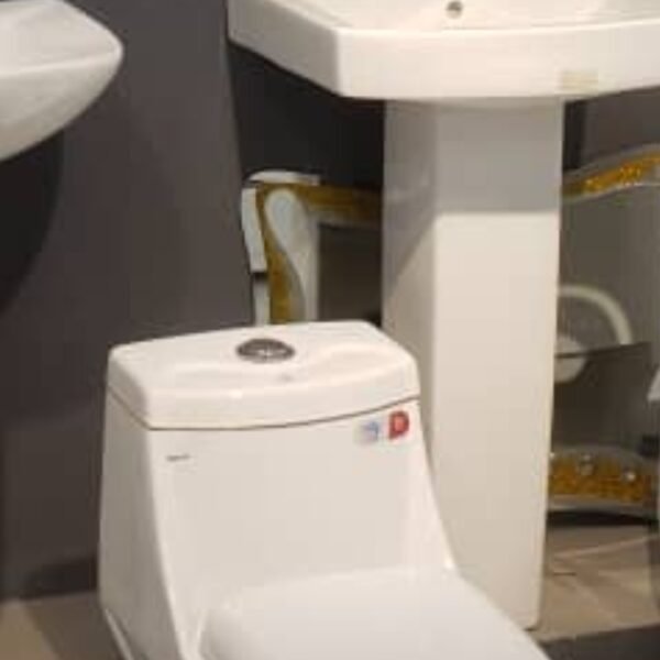 كراسي فرنجي قطعه واحد غطاء هيدروليك خزف رقم واحد