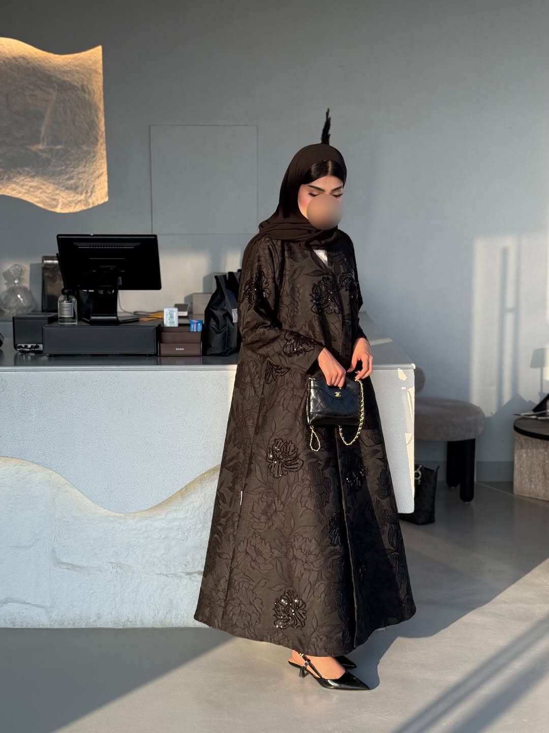 عبايه جاكار بشك يدوي