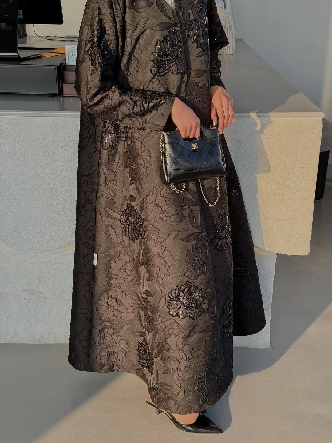 عبايه جاكار بشك يدوي - Image 2