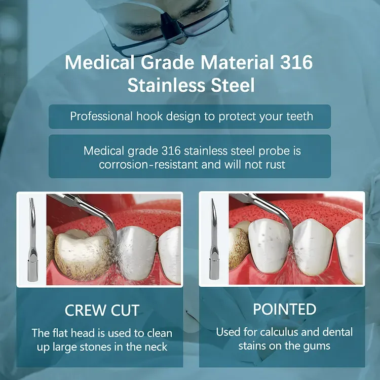 جهاز إزالة الجير والبلاك بالموجات فوق الصوتية KinseiBeauty الأصلي - الصورة 6