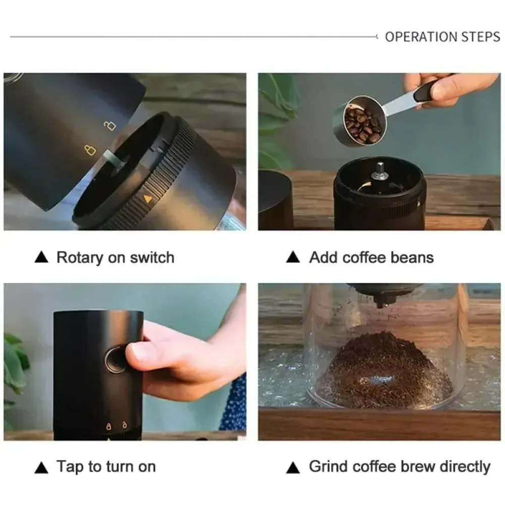 طاحونة القهوة المطورة على الشحن TYPE-C USB - الصورة 5