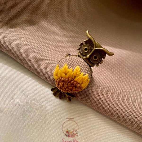 تطريز خاتم بومة