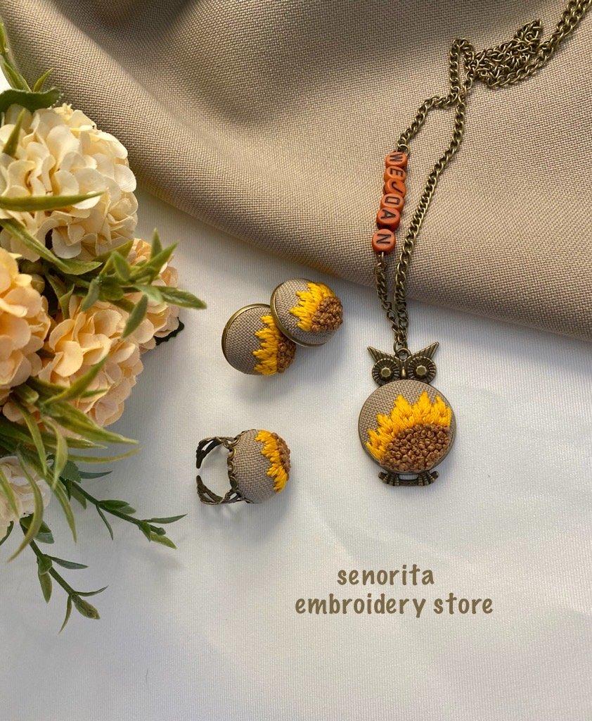 تطريز طقم اكسسوار