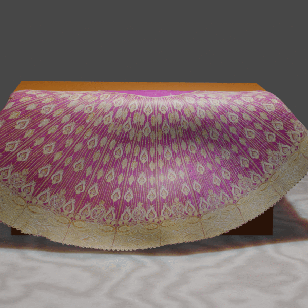 شرارة مطرز وردي