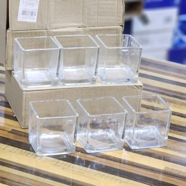 طقم مطايب زجاج مربع