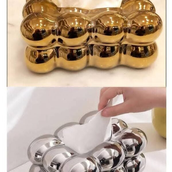 علب فاين مطلي باللونين ذهبي و فضي