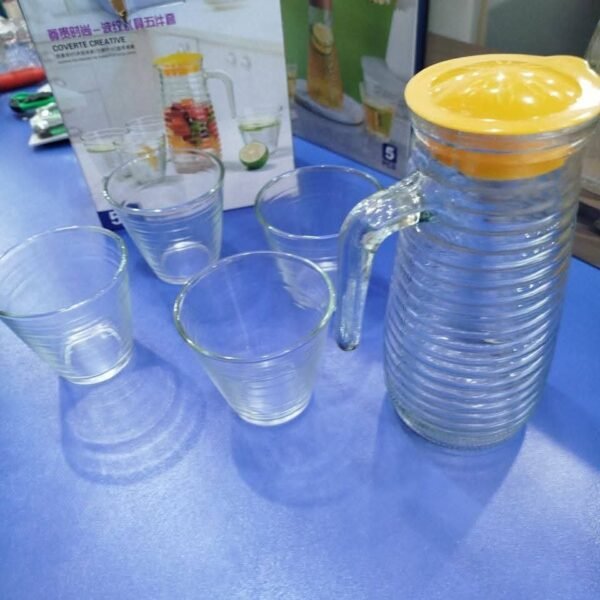 جاك زجاجي + قلاصات 4 حبات