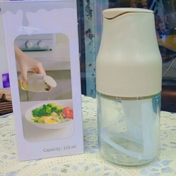 زجاجة موزع زيت زجاجية 210 مل