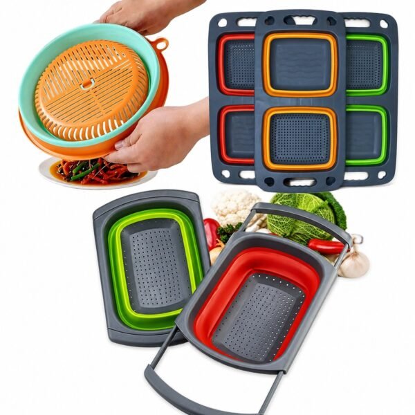 مصفاة سيليكون قابلة للطي