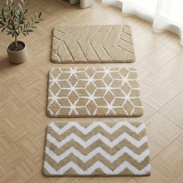مجموعة سجاد "سوفت ستيب" الفاخرة – لمسة من النعومة والأناقة العصرية لمداخل منزلك وحمامك.