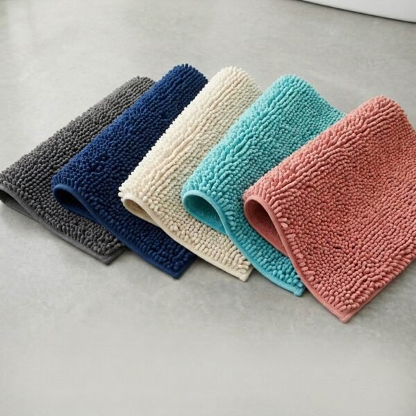 مجموعة مشايات حمام "كلاود سوفت" الشنيل – امتصاص فائق ونعومة مخملية لأمان وراحة منزلك.