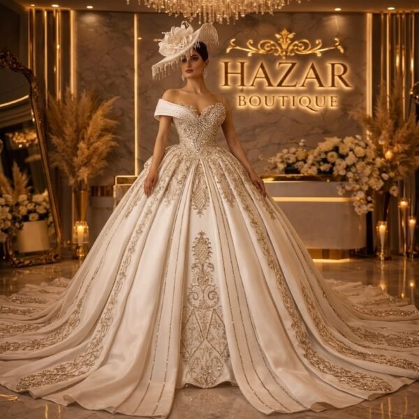 فستان عرائسي اميرة راقي