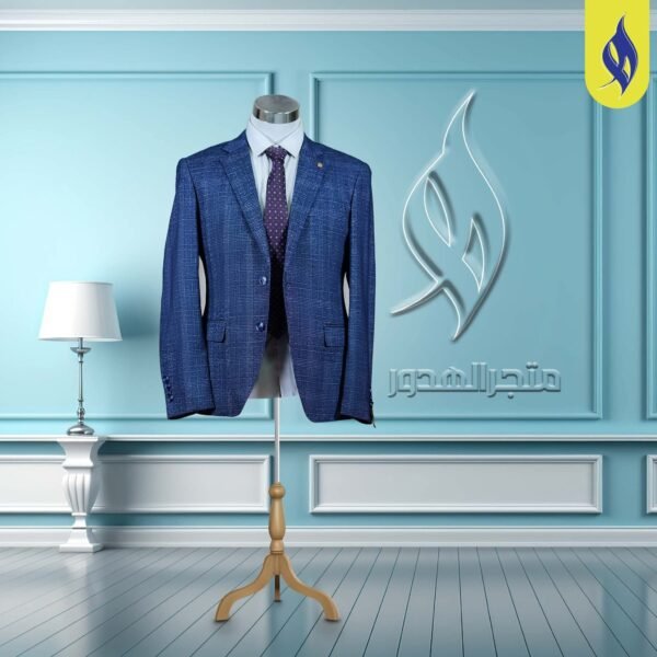 كوت كحلي مربعات
