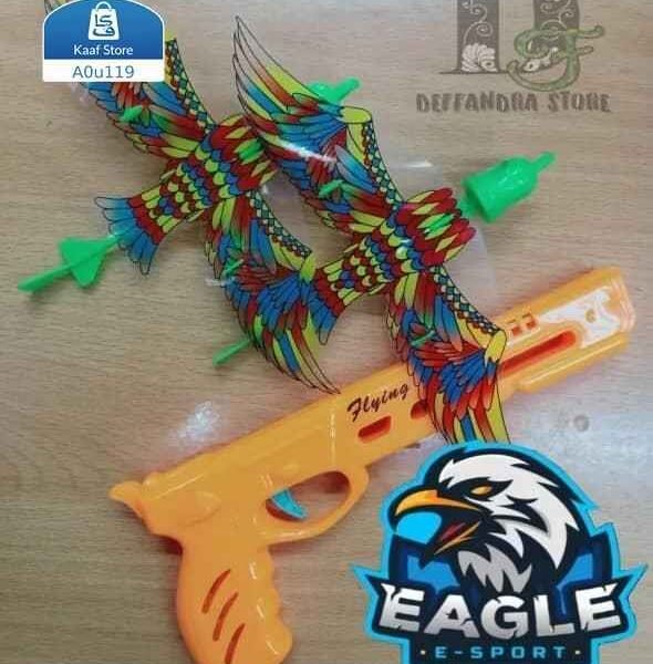 مسدس قاذف عصافير للأطفال مع عصافير ملونة