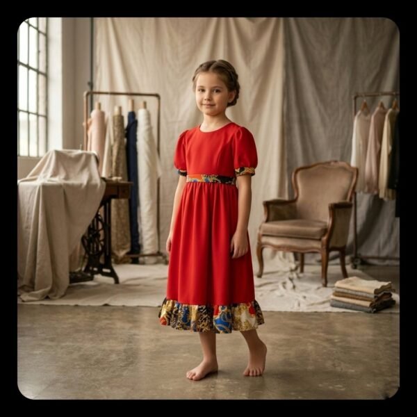 فستان بناتي "تراث وأناقة" (Heritage & Elegance Dress)