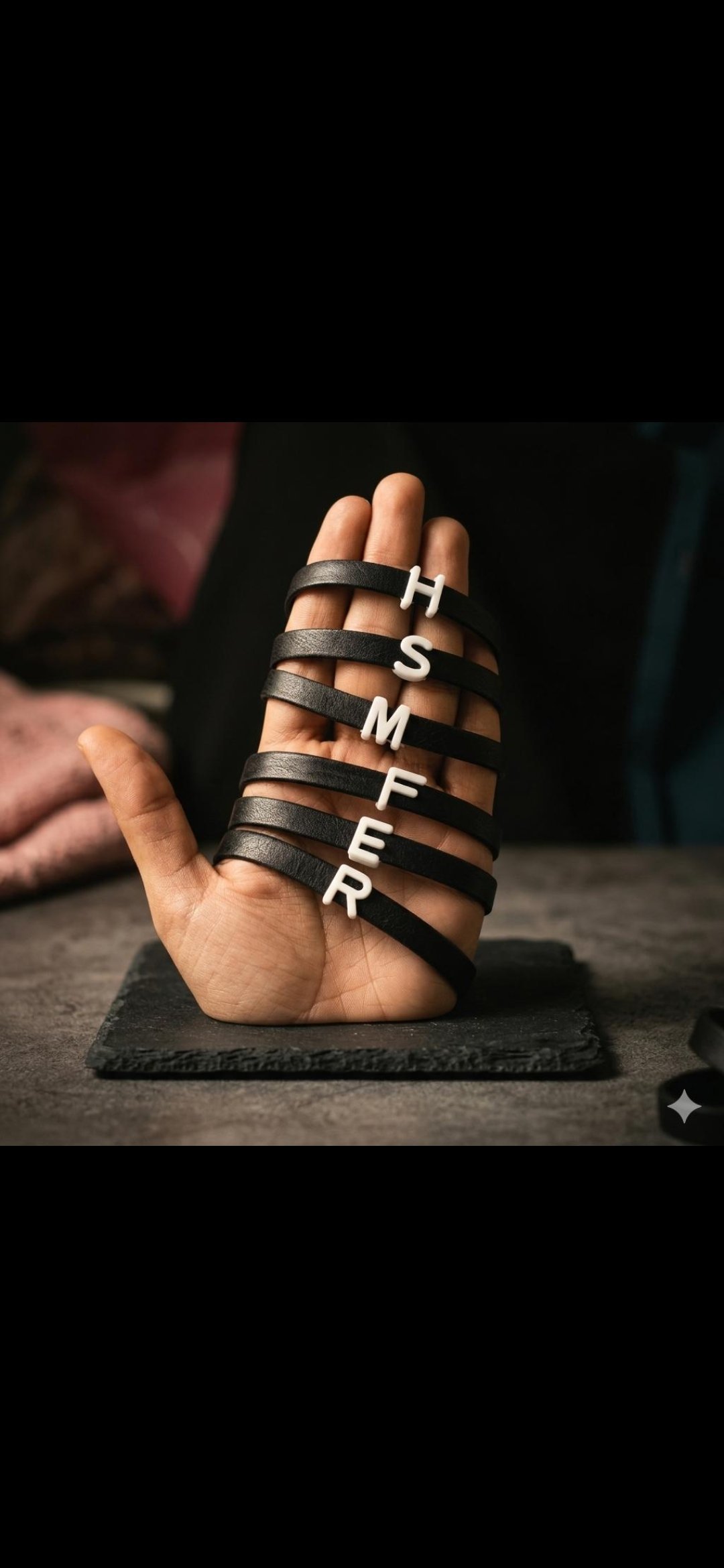 سوار "بصمة الاسم" الجلدي – أساور مخصصة بحروف بارزة وتصميم عصري