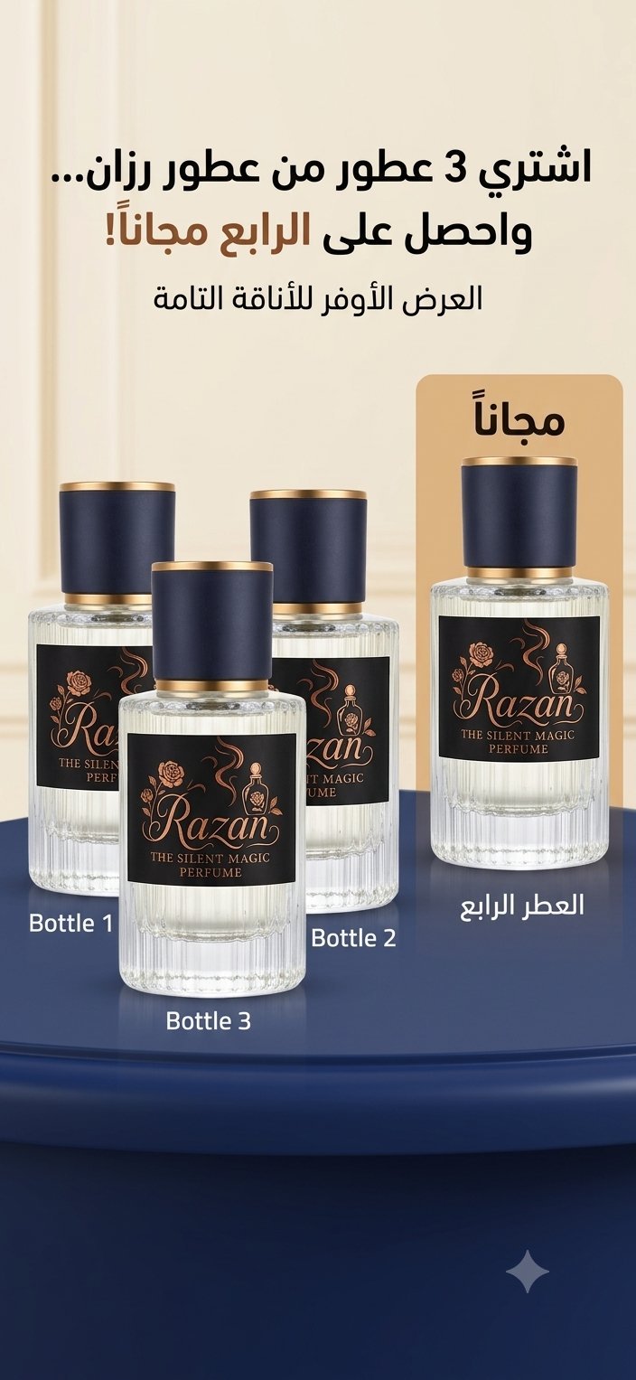 ععطور رزان كل ٣ حبات حبة مجانية