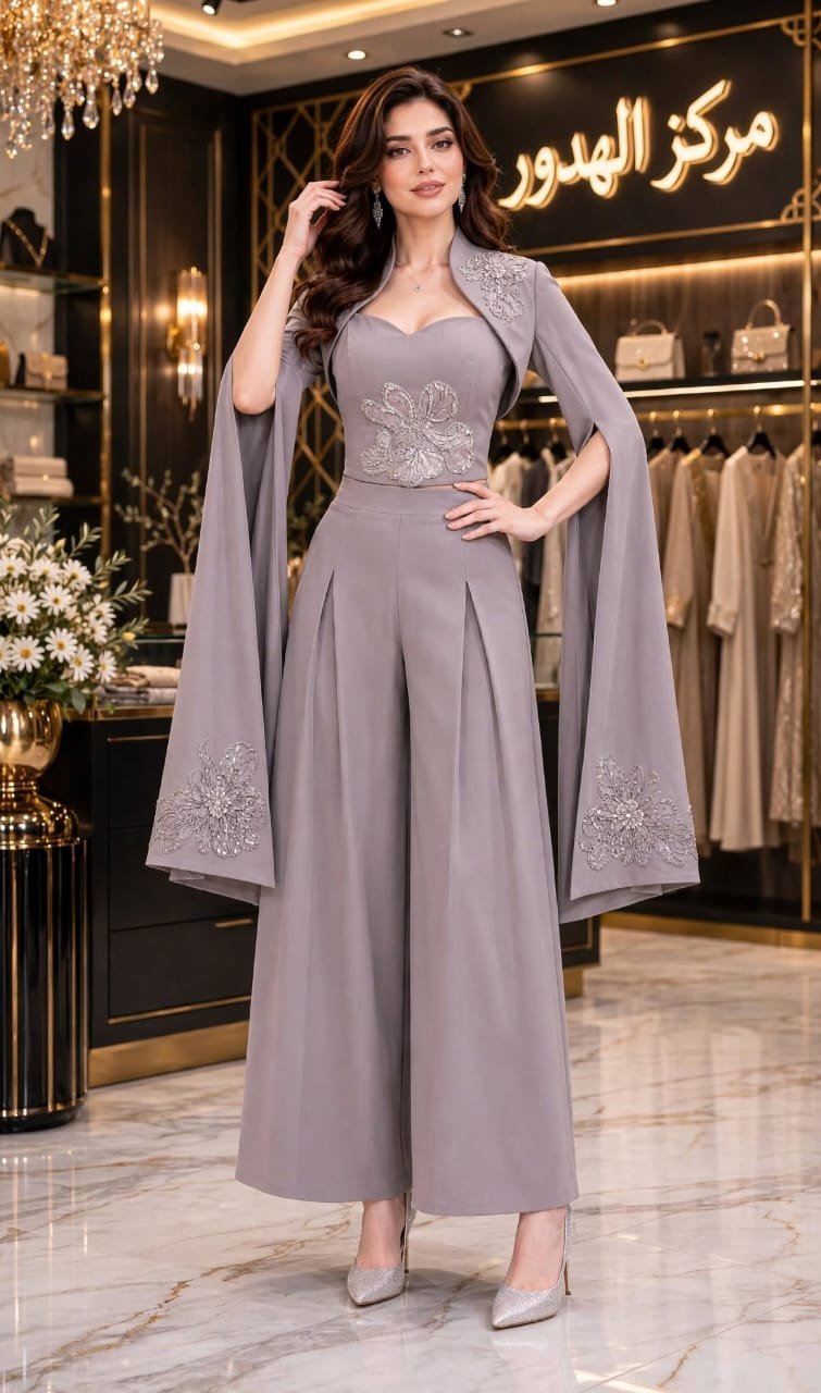 *طقم ملكي 3 قطع للسهرات الفاخرة** - Image 4